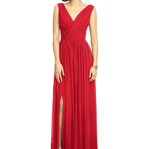 Red Bridesmaids Dress (Dessy Style 2894) - Picture 1 of 9